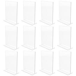 Staples - Double-Sided Sign Holder, 8.5" x 11", Plastic, 12/Pack (28180) - Clear