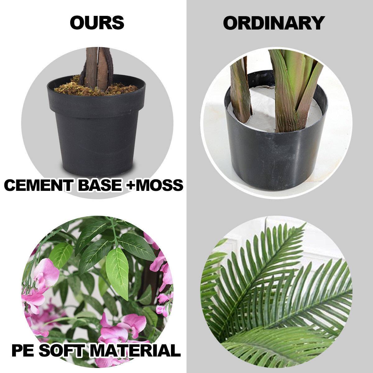 The corrected text is:

"OURS ORDINARY CEMENT BASE + MOSS PE SOFT MATERIAL"
