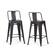 Angle. Simpli Home - Rayne Metal Counter Height Stool (Set of 2) - Grey.