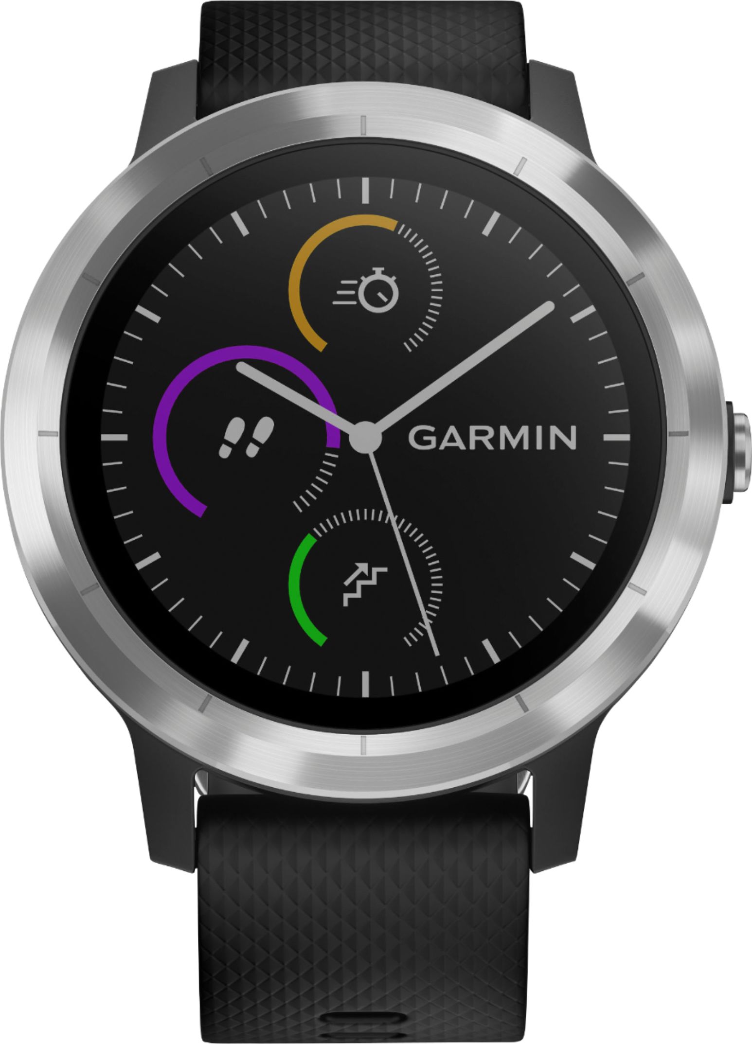 Mentor tilstødende hæk Best Buy: Garmin vívoactive 3 Smartwatch Stainless steel/Black 010-01769-01