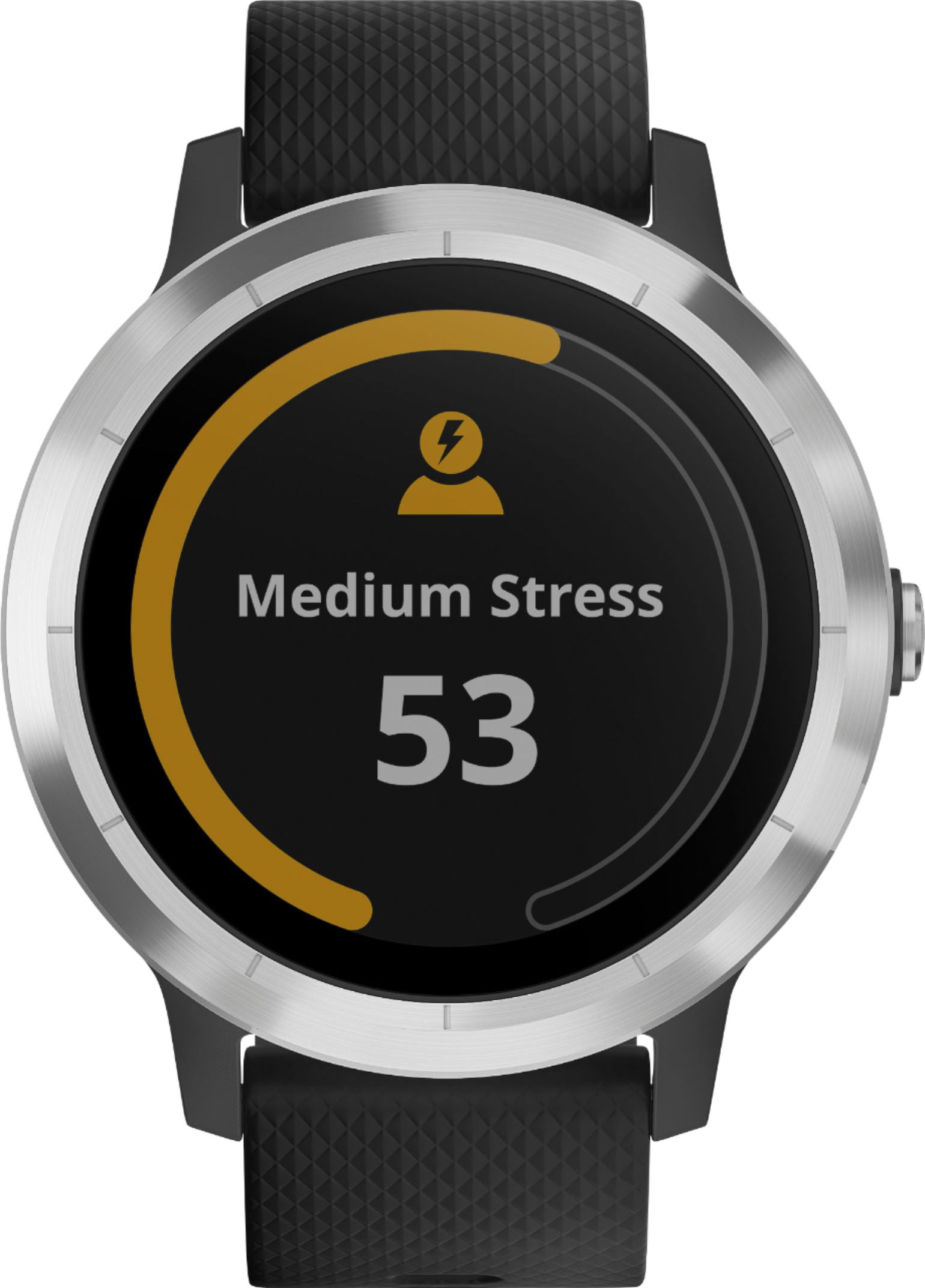 Best Buy: Garmin vívoactive 3 Smartwatch Stainless steel/Black 010 