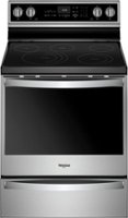 Whirlpool - 6.4 Cu. Ft. Freestanding Electric Convection Range with Self-Cleaning - Stainless steel - Front_Zoom