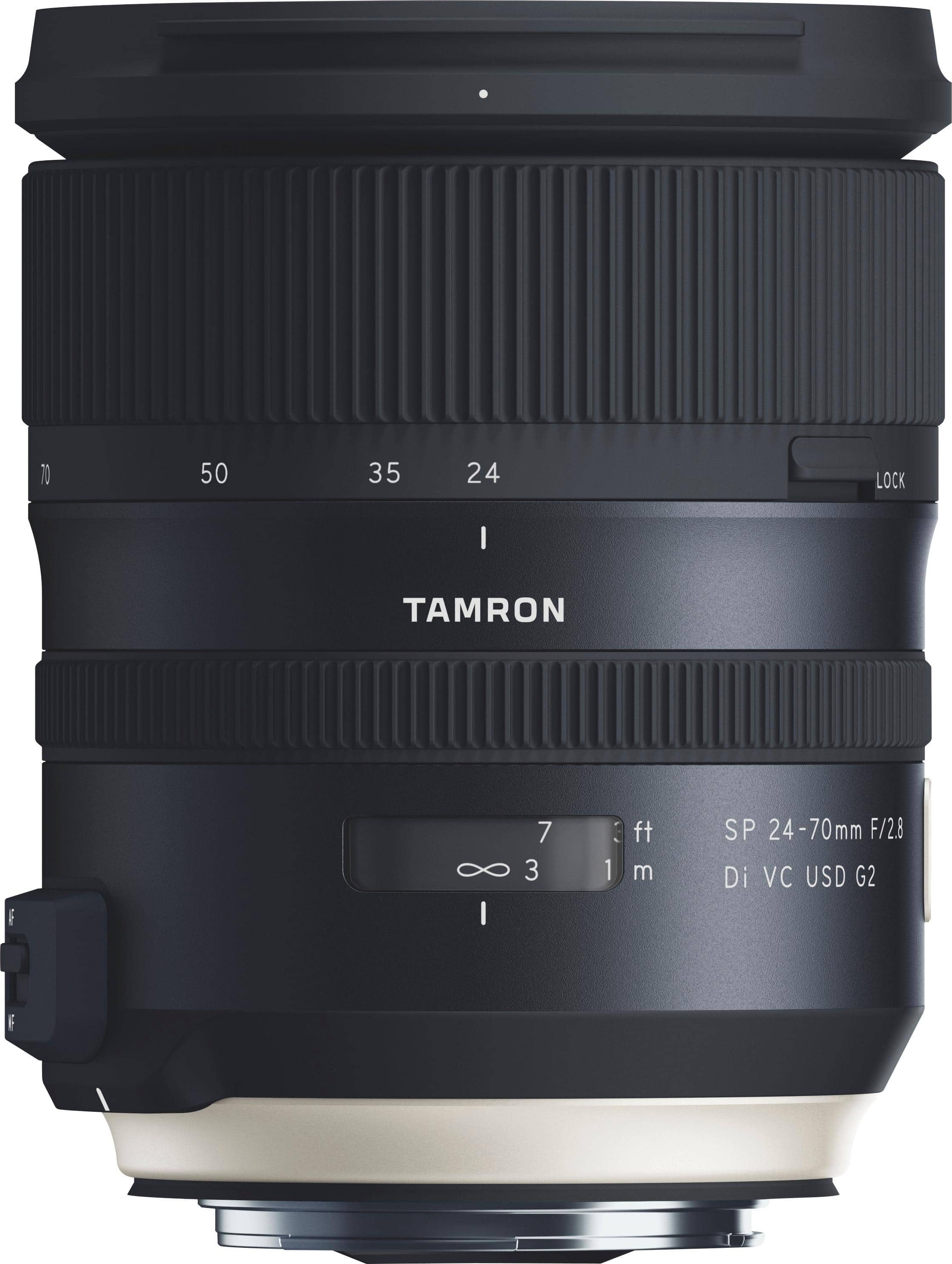 Tamron - SP 24-70mm F/2.8 Di VC USD G2 Zoom Lens for Canon DSLR cameras - Black - Front_Zoom