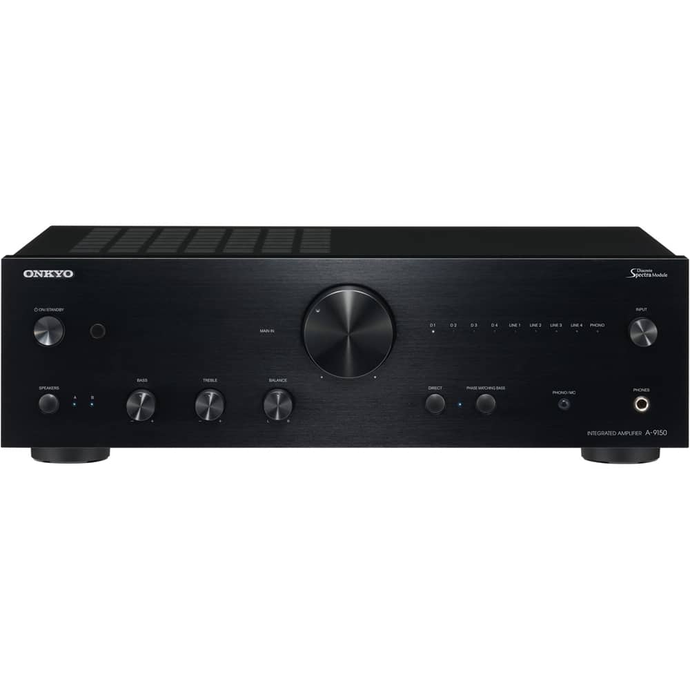 Front. Onkyo - A 120W 2.0-Ch. Amplifier - Black.