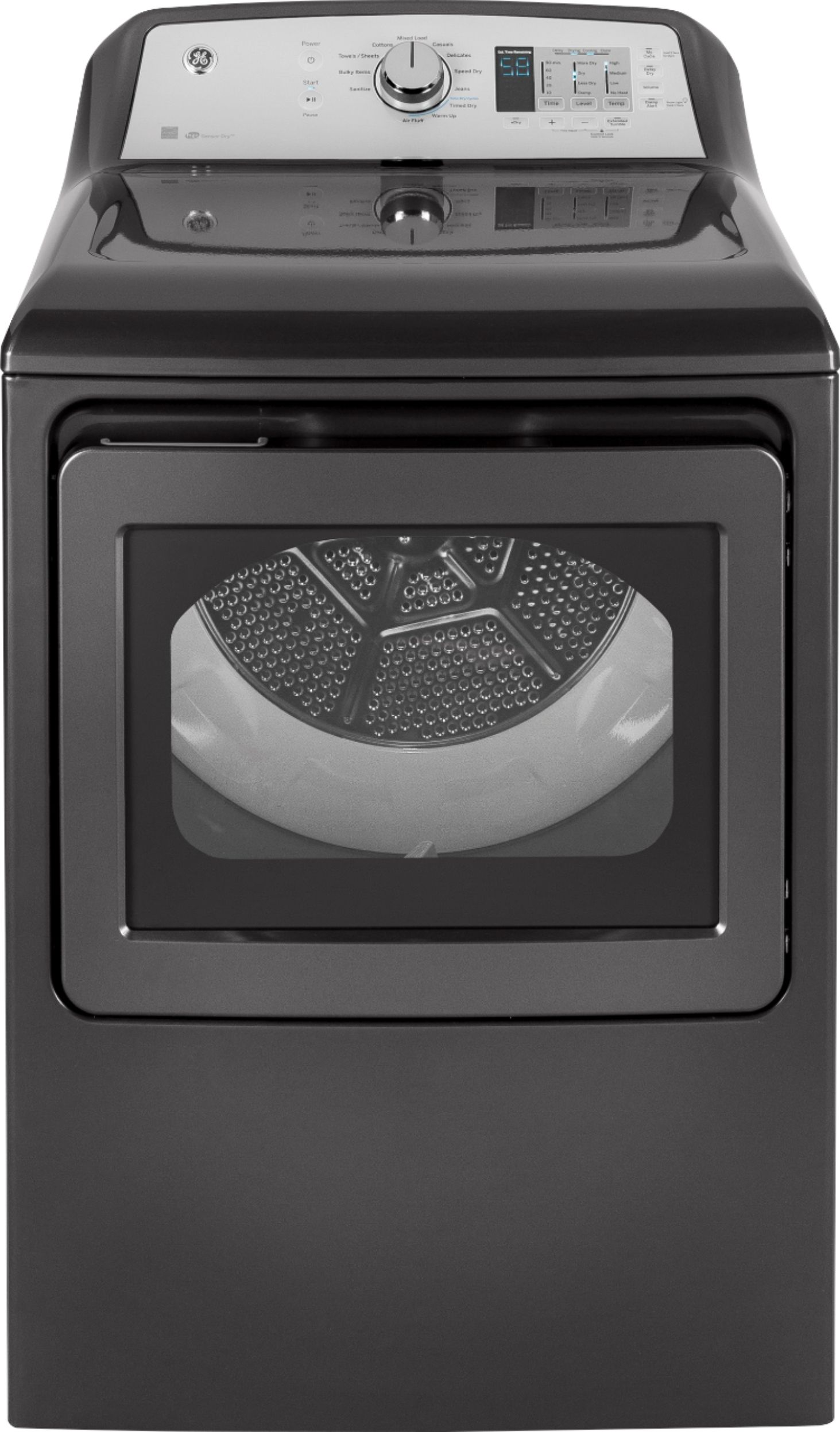 GE Profile 7.4 Cu. Ft. Smart Gas Dryer with Sanitize Cycle and Sensor Dry  Diamond Gray PTD60GBPRDG - Best Buy