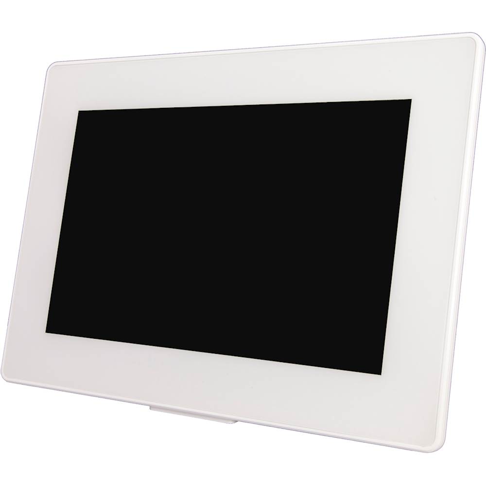 Left View: PhotoSpring - 10.1" LCD Wi-Fi Digital Photo Frame with 32GB Memory