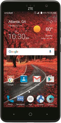  ZTE Grand X 4 4G with 16GB Memory Prepaid Cell Phone - Gray