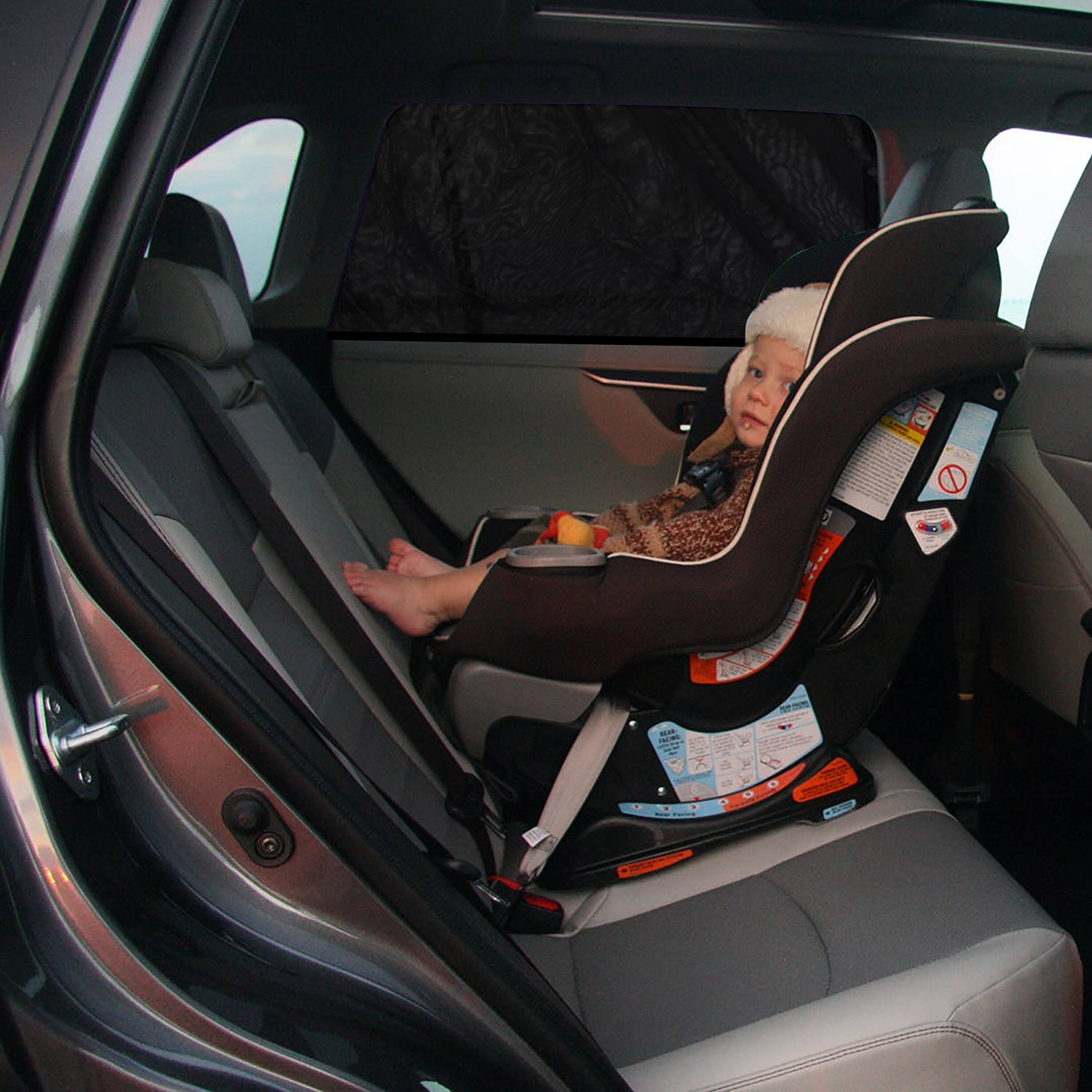 Alt View 2. AstroAI - Astroai Car Window Sun Shade For Baby, Front Side 29.5" X 35.4" 2 Pack - Black.