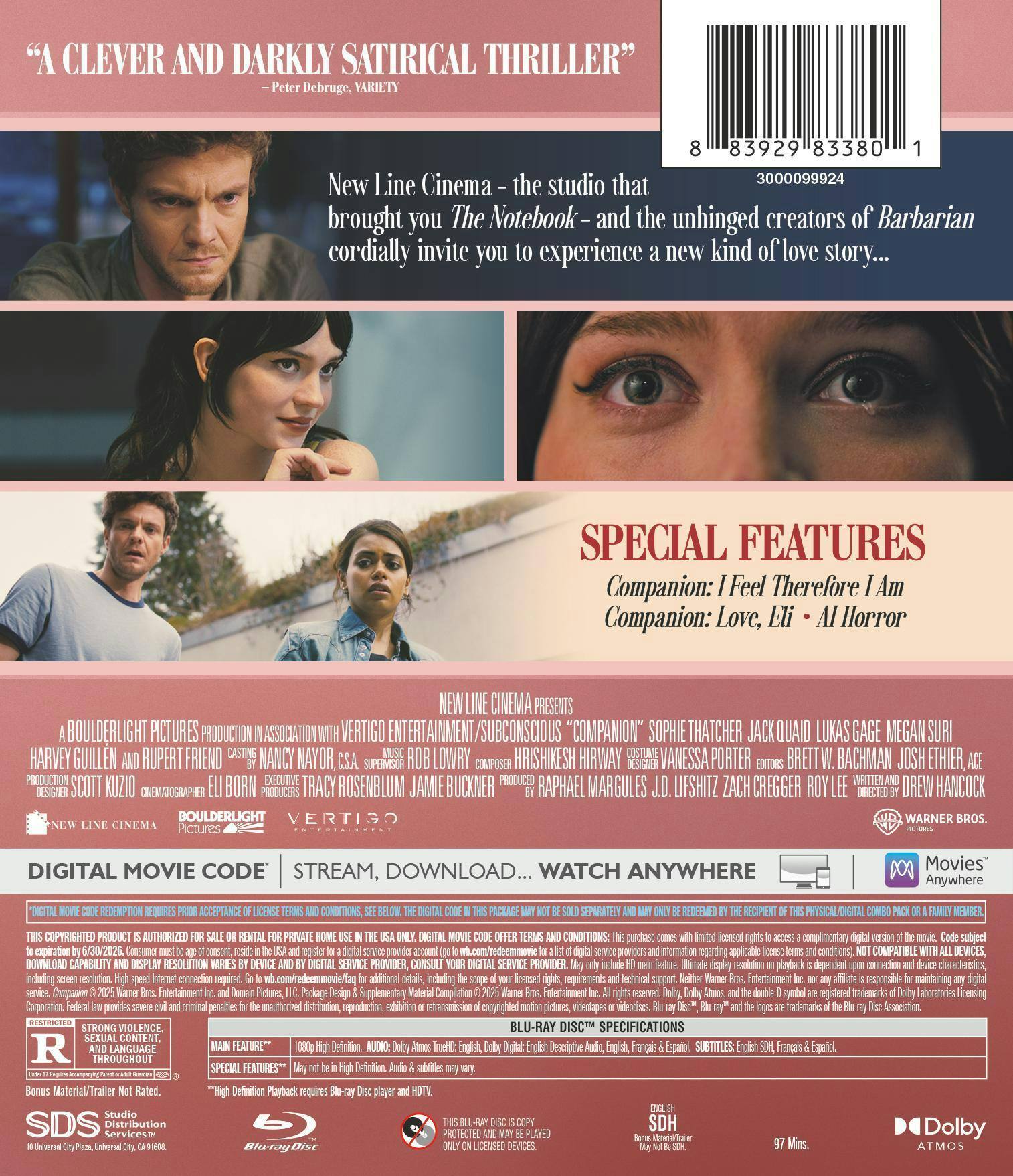 Back. Companion [Blu-ray].