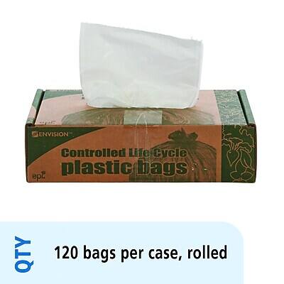 ENVISION  
Controlled Life Cycle  
plastic bags  
epi  

QTY  
120 bags per case, rolled