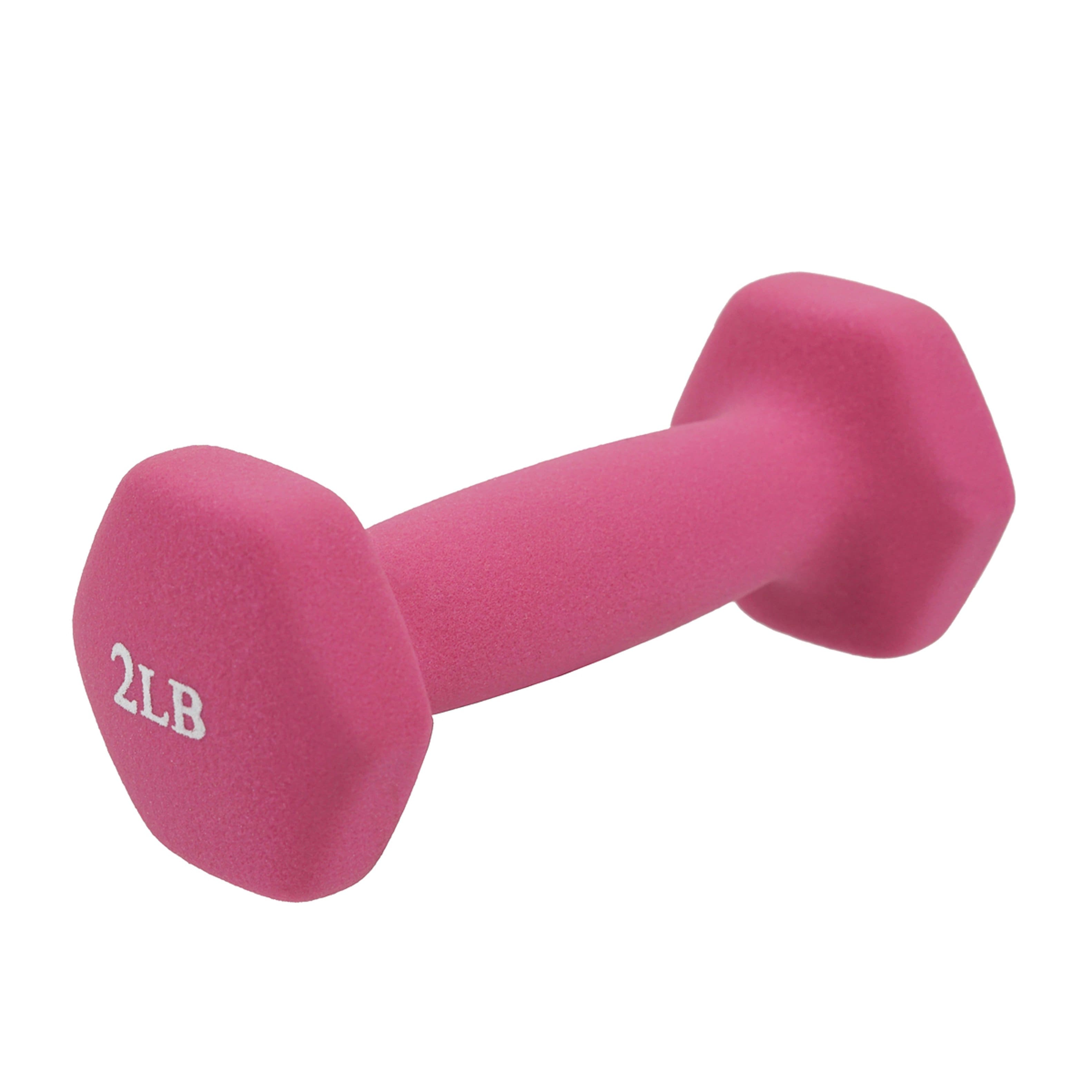 Sunny Health & Fitness - Neoprene Dumbbell Set (Pair) - 2 LB - Pink