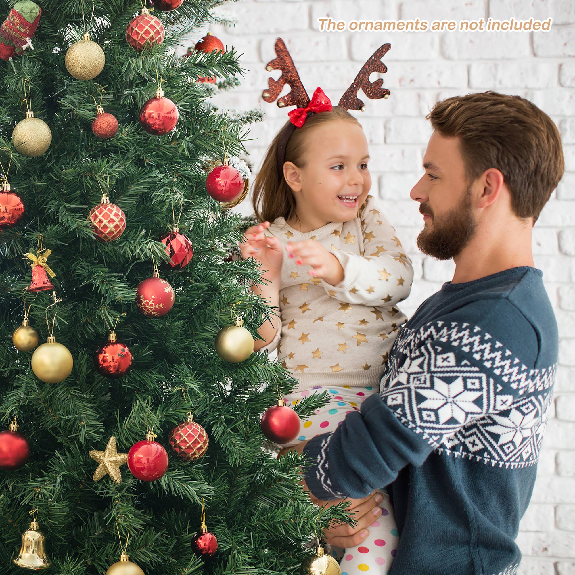 The ornaments are not included