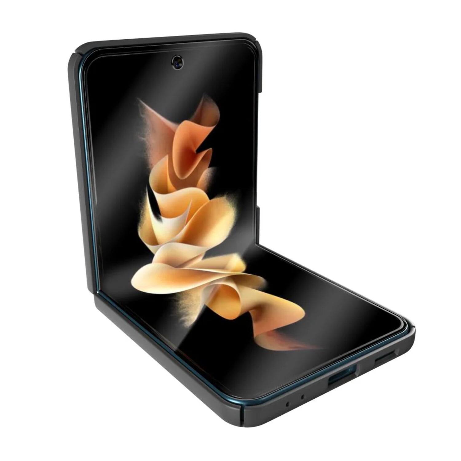 Alt View 7. RomeTech - Rome Tech Shell Holster Case for Galaxy Z Flip 3 - Orange - Orange.