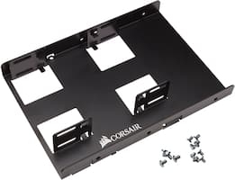 CORSAIR - Dual SATA Drive Enclosure for 2.5" Solid-State Drives - Black - Front_Zoom