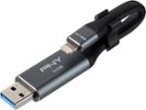 PNY - 64GB Duo Link iOS USB 3.0 OTG Flash Drive for iOS Devices and Computers - Mobile Storage for Photos, Videos, & More