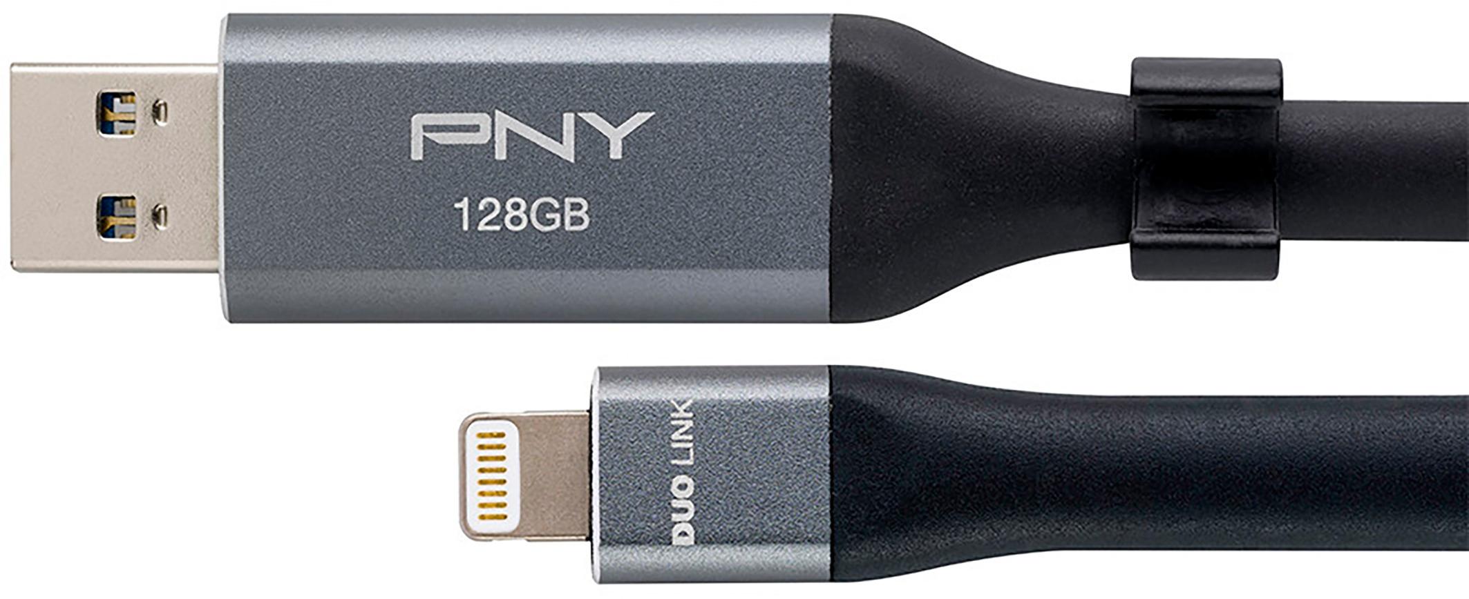 PNY DUO Link 128GB USB 3.0 OTG Flash Drive for and Computers P-FDI128LA02GC-RB Best Buy