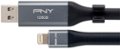 Alt View 11. PNY - DUO Link 128GB USB 3.0 OTG Flash Drive for iOS Devices and Computers - Gray.