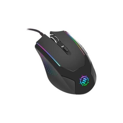 Front. ENHANCE - Voltaic USB Optical Gaming Mouse - Black/Gray.