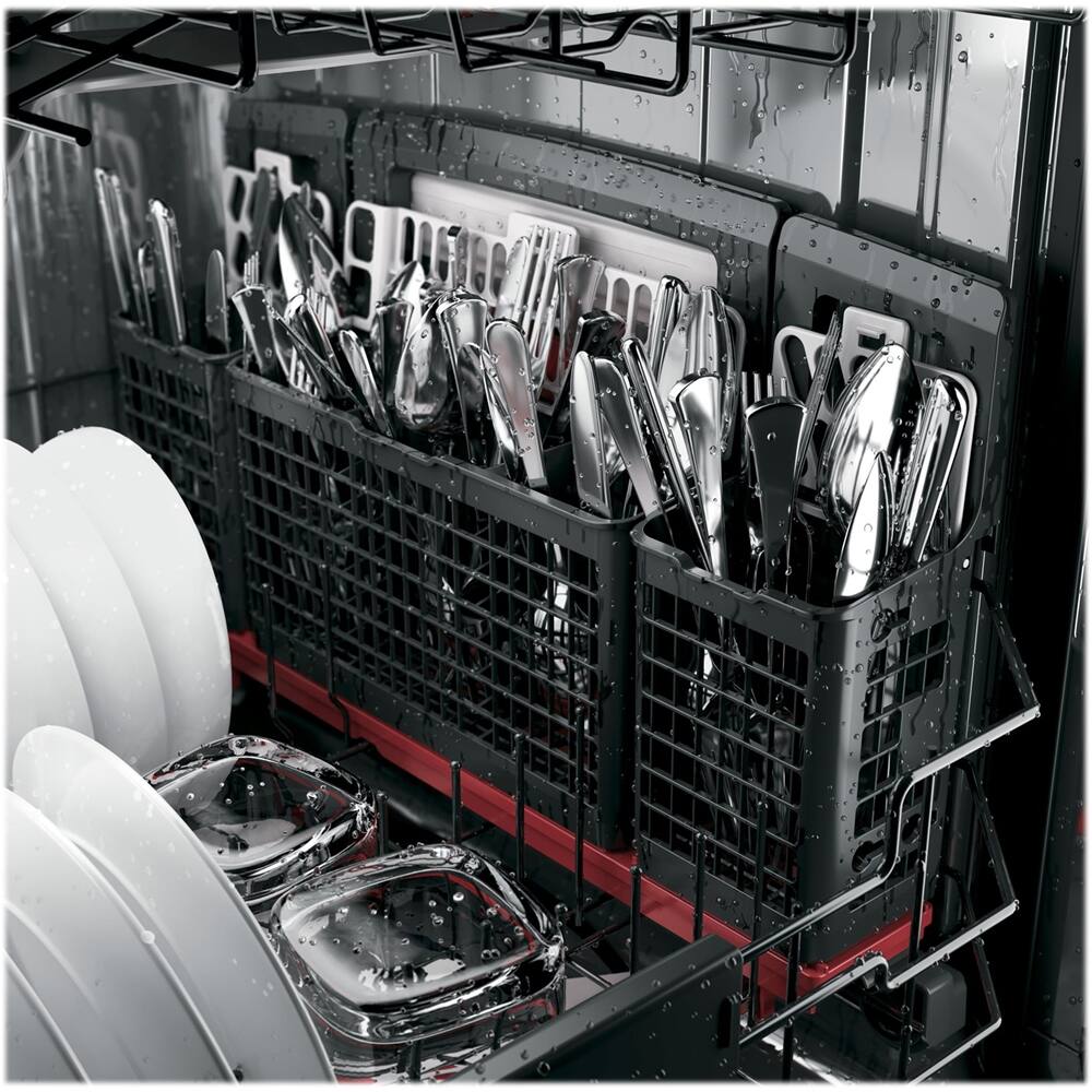 GE Profile Series 24" BuiltIn Dishwasher Black stainless steel