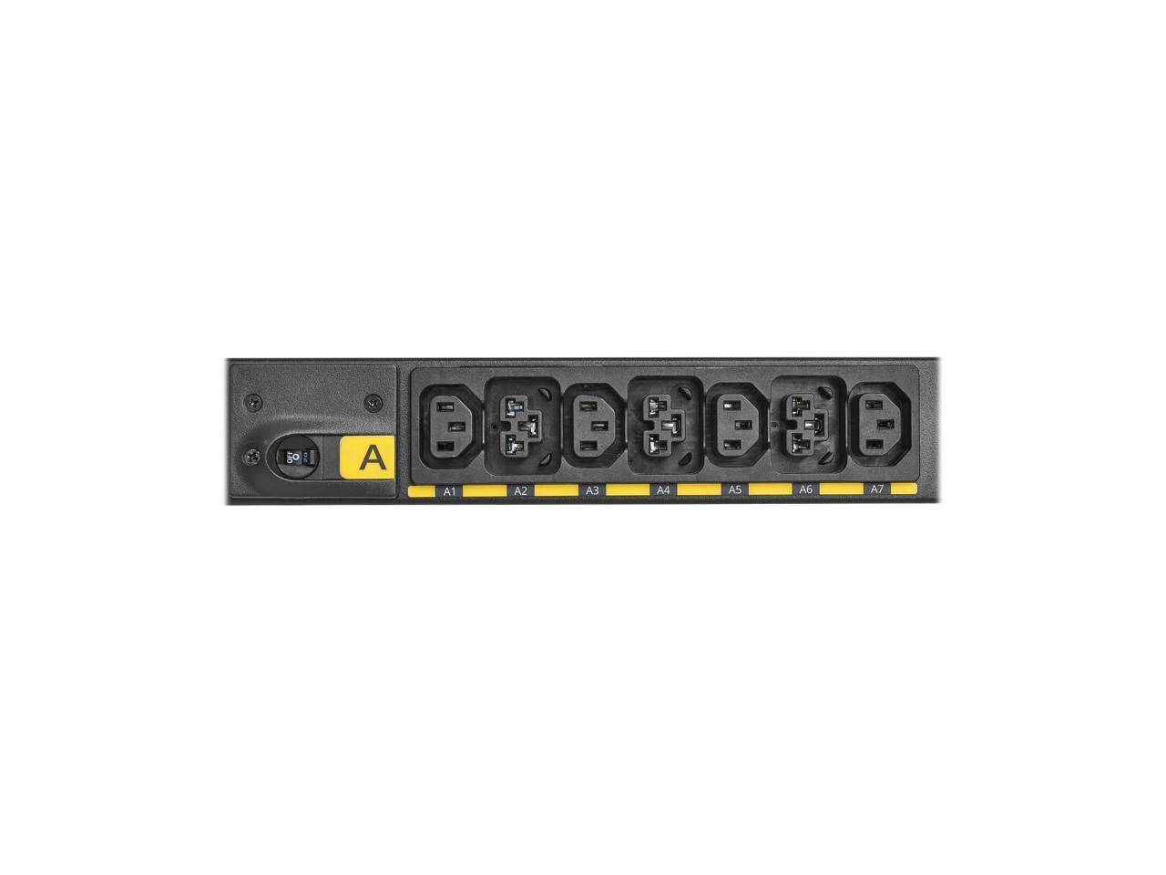 Alt View 7. Eaton - Eaton EVMAGU23X-E Managed PDU G4, 208V/415V, 42 Outlets, 72-Inch 0U Vertical - Black.
