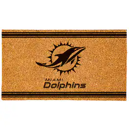 Evergreen Enterprises - Miami Dolphins 16" x 28" Logo Turf Mat - Multicolor