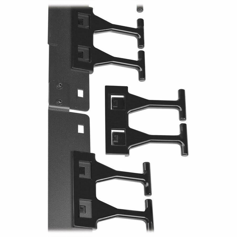Alt View 2. Tripp Lite - Tripp Lite series SmartRack Cable Routing - Vertical Cable Finger - Black - 48U Rack Height - Cold Rolled Steel - Black.