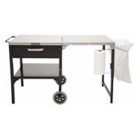 Cuisinart - Prep 'n Cook Outdoor Table & Grill Stand - Black - Front_Zoom