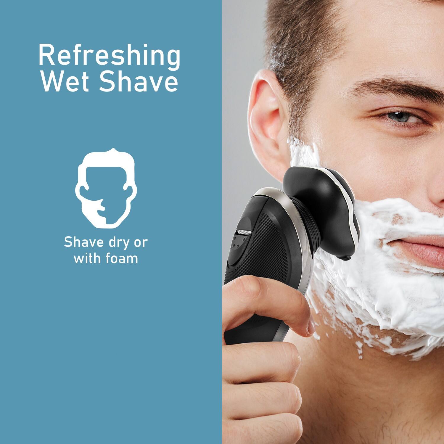 Refreshing Wet Shave

Shave dry or with foam