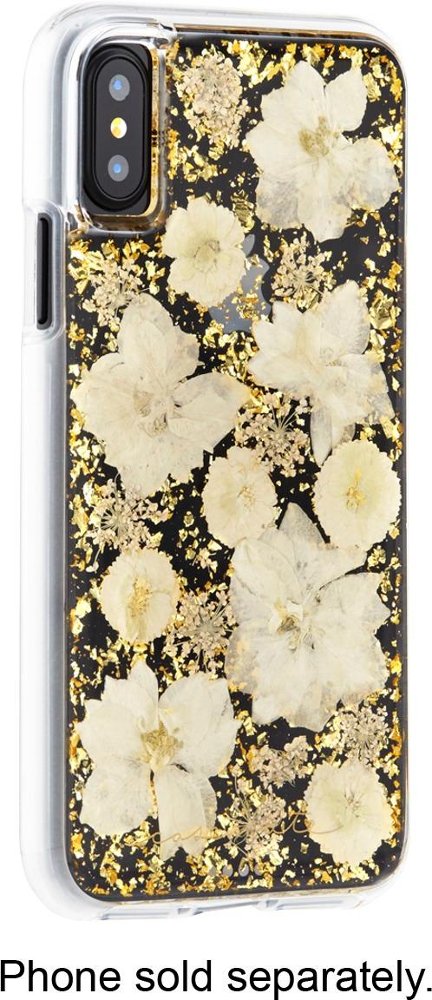 karat petals case for apple iphone x and xs - white karat petals case for apple iphone x and xs - white