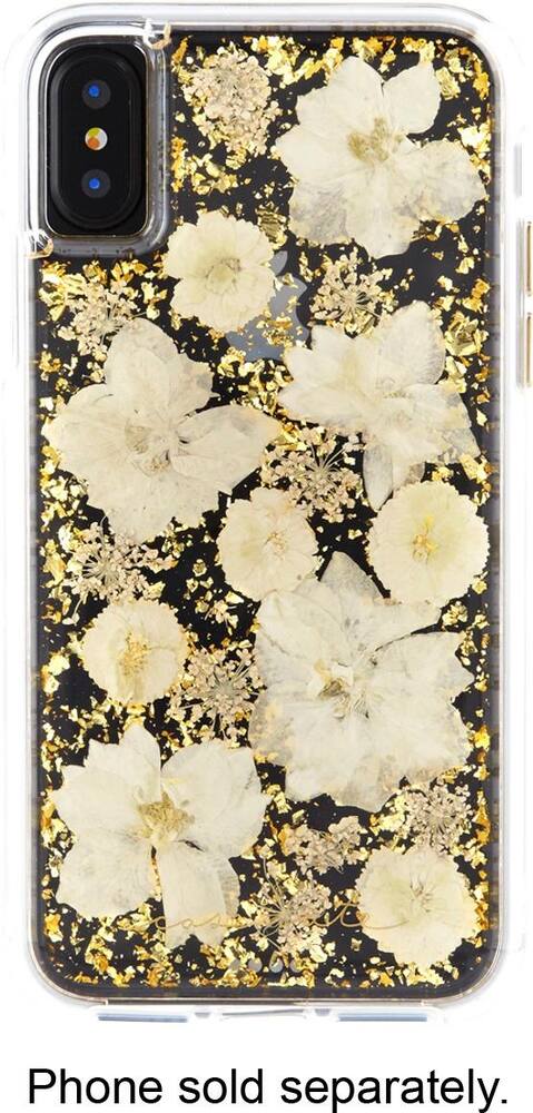 karat petals case for apple iphone x and xs - white karat petals case for apple iphone x and xs - white