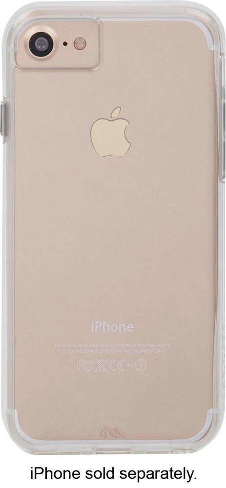 naked tough case for apple iphone 6, 6s, 7 and 8 - transparent