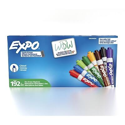 2003995A  
Odor in low encre a faible odeur!  
tinta de bajo olor  
EXPO  
Erasos  
WOW  
Easily Erases  
Efface Facilement  
Se Borra con Facilidad  
Chisel  
Ciseau  
Cincel  
192  
CONT  
Dry Erase Markers  
Marqueurs Effaçables a Sec  
EXPO  
EXPO  
EXPO  
EXPO  
PCAS  
PLA  
Marcadores Borrables