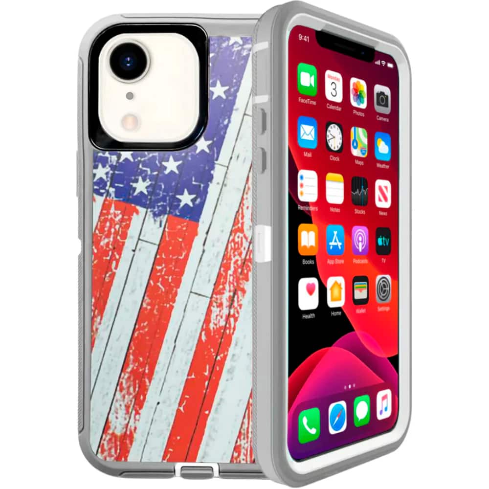 Entronix - Case Compatible with iPhone XR - Triple-Layer Heavy Duty Protection - USA