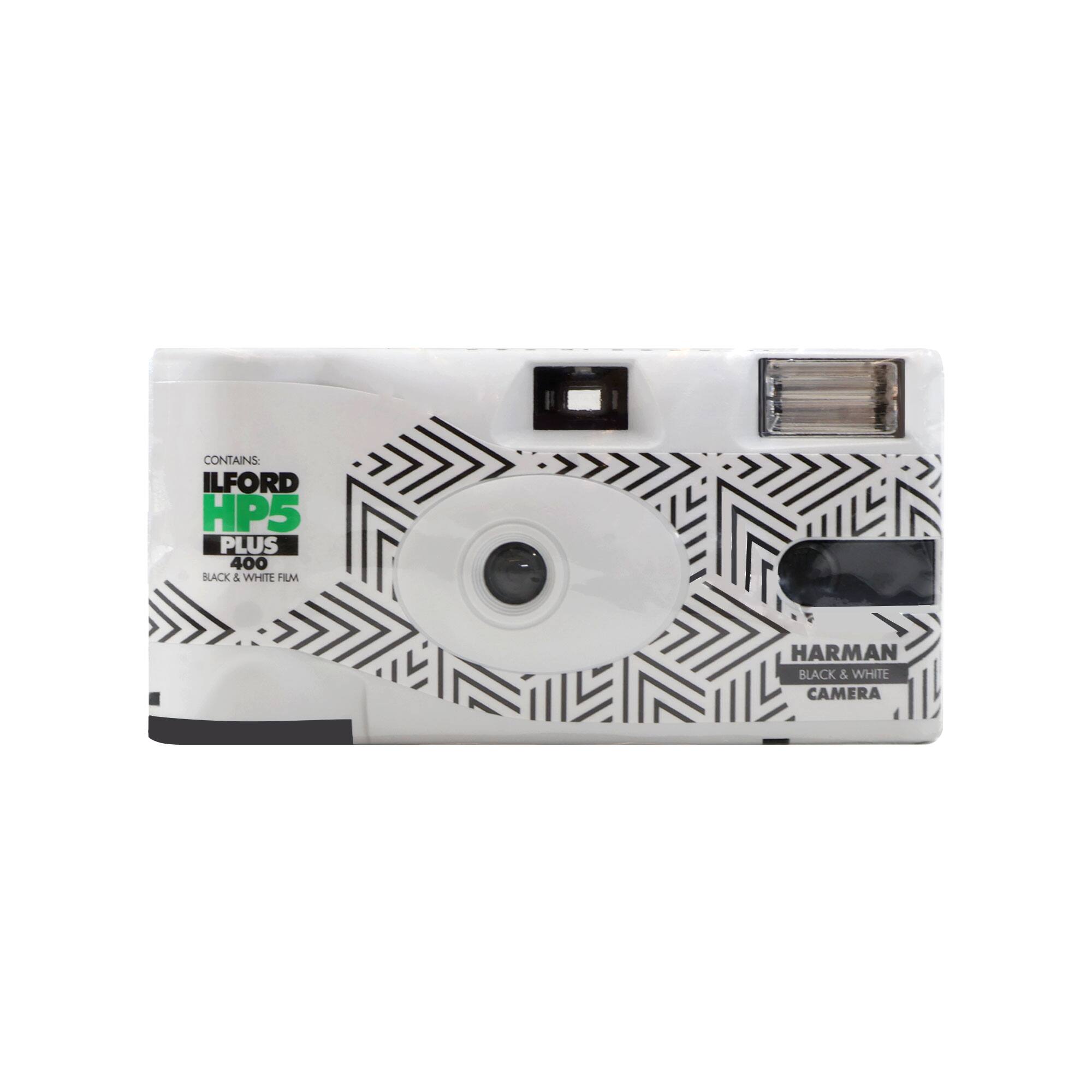 CONTAINS: ILFORD HP5 PLUS 400 BLACK & WHITE FILM HARMAN BLACK & WHITE CAMERA