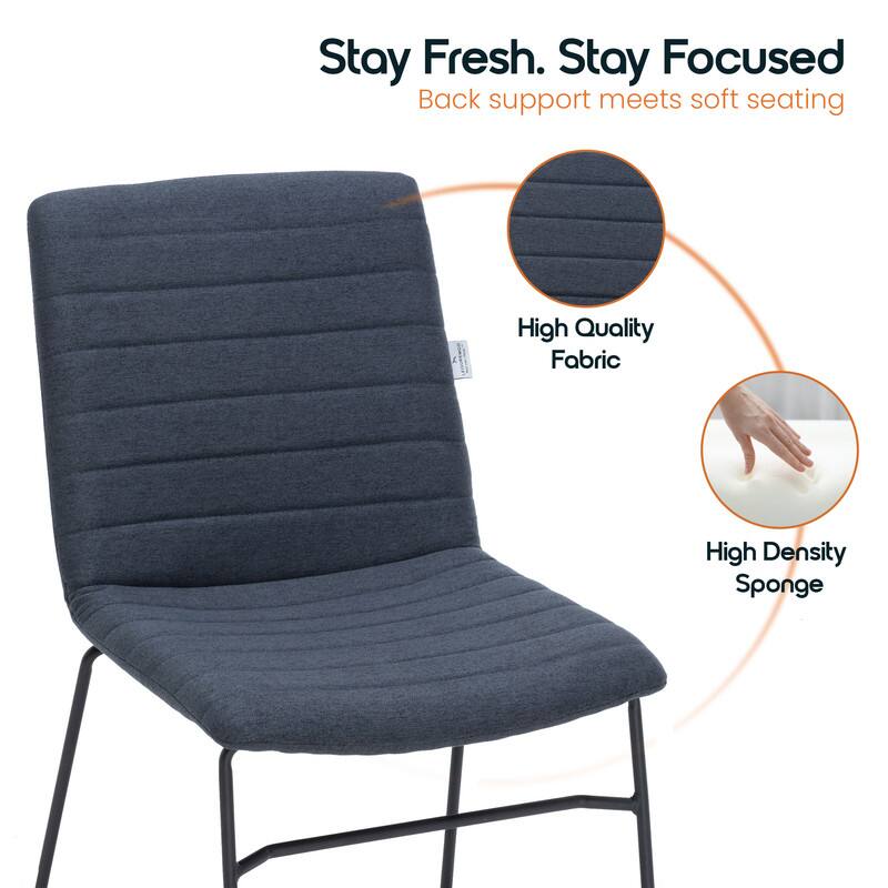 Stay Fresh. Stay Focused  
Back support meets soft seating  

High Quality Fabric  
High Density Sponge