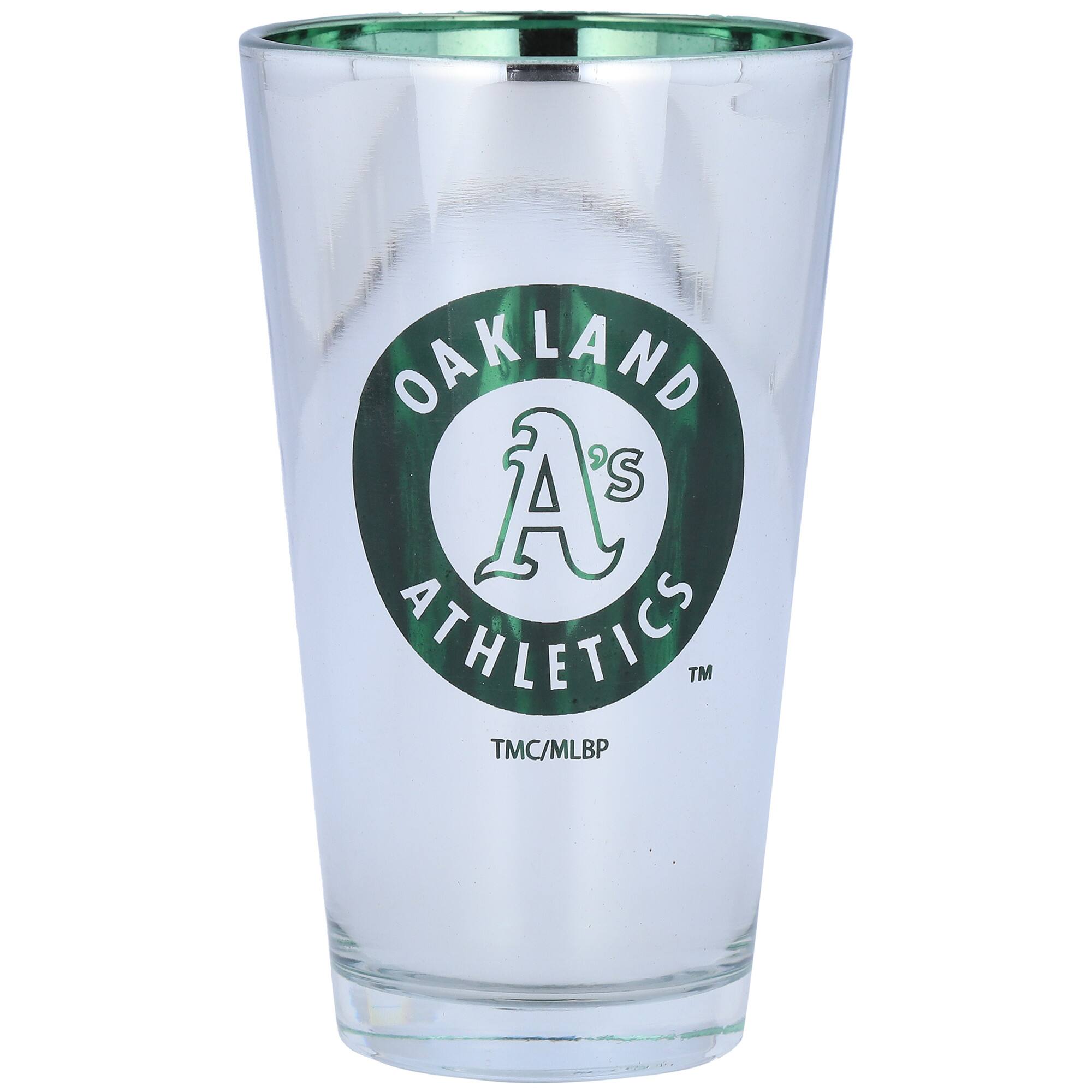 The Memory Company - Oakland Athletics 16oz. Electroplated Pint Glass - Multicolor