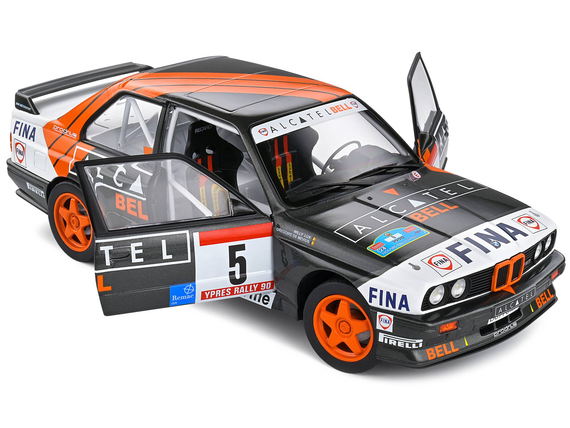Voiture Miniature BMW E30 M3 Gr.A Rally Ypres 1990 #5 - Échelle 1:18 Solido - Neuf