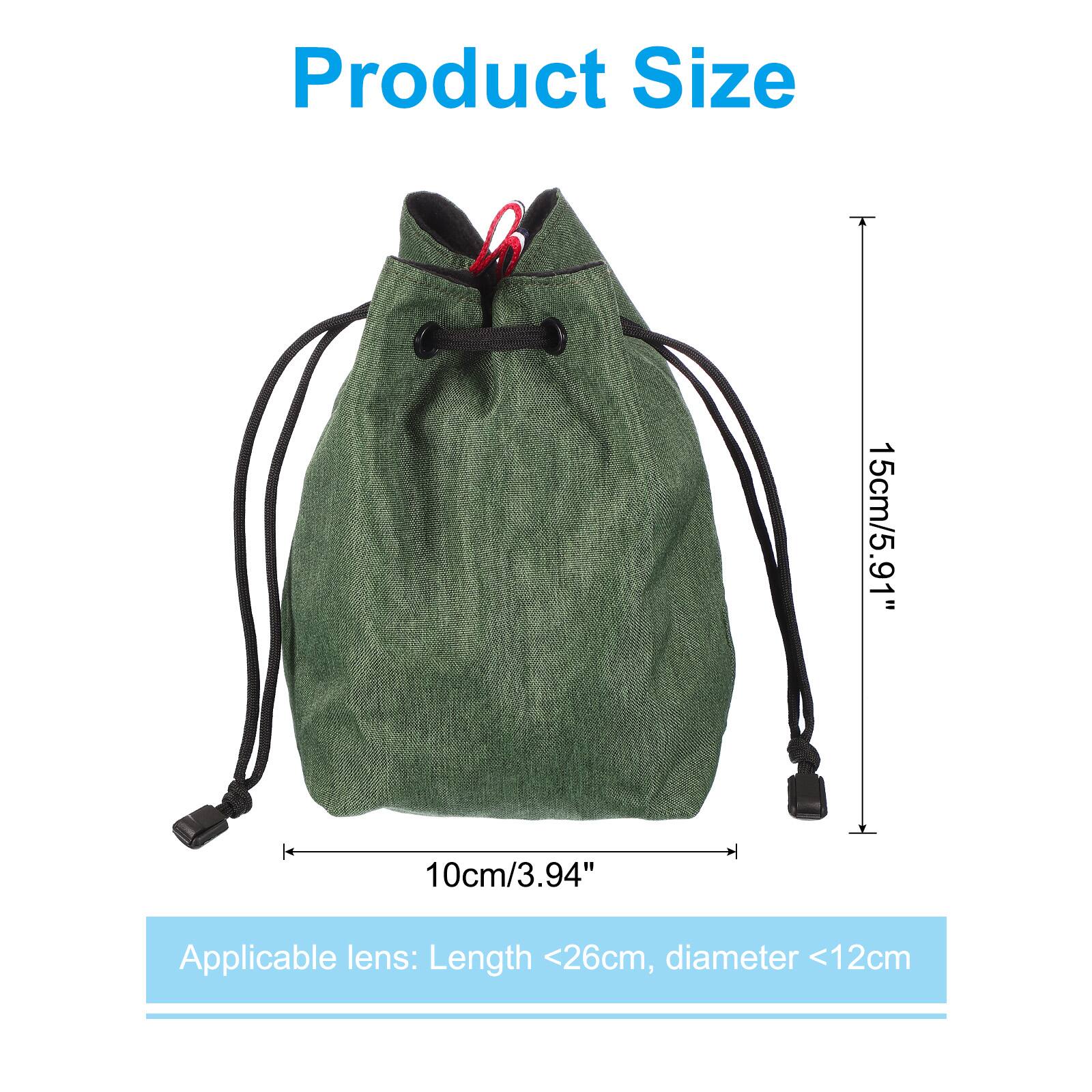 Product Size  
15cm/5.91"  
10cm/3.94"  

Applicable lens: Length <26cm, diameter <12cm