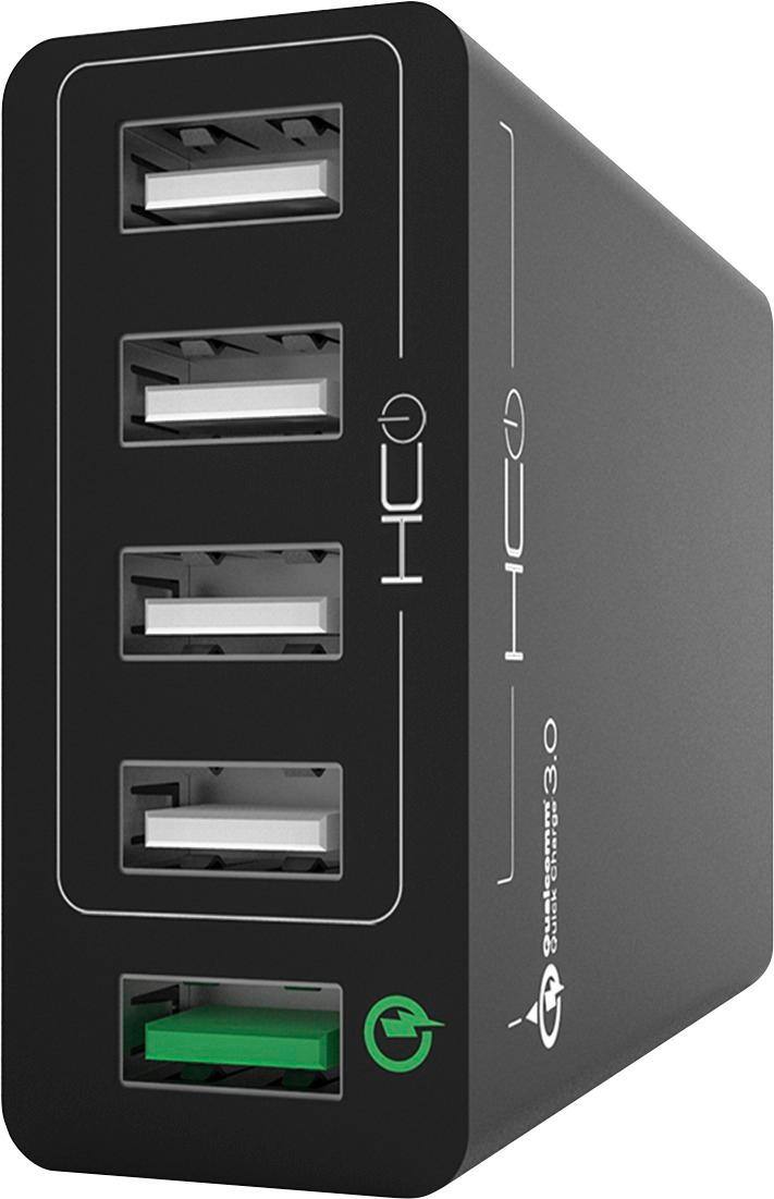 Front. Tzumi - HyperCharge AC Power Adapter - Black.