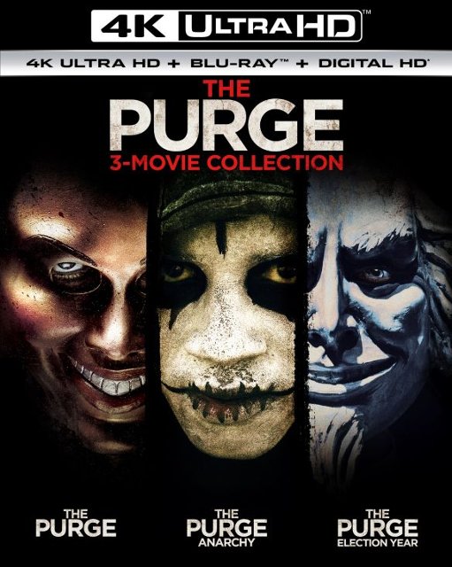 Front Standard. Purge: 3-Movie Collection [Includes Digital Copy] [4K Ultra HD Blu-ray].