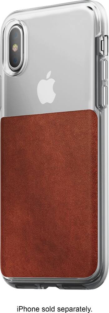 case for apple iphone x and xs - brown/clear case for apple iphone x and xs - brown/clear