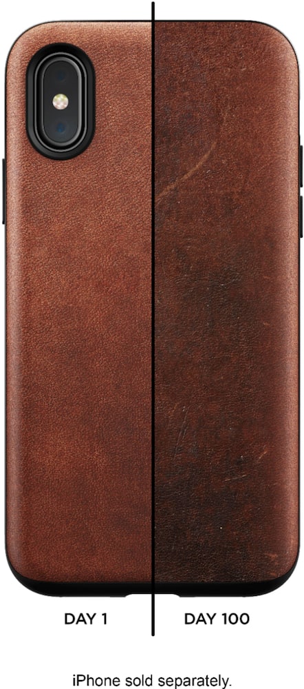 leather case for apple iphone x and xs - brown leather case for apple iphone x and xs - brown