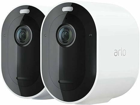 Front. Arlo - Arlo VMC2230-100NAR Essential Spotlight Wireless Camera 2 Pack 1080p - White.