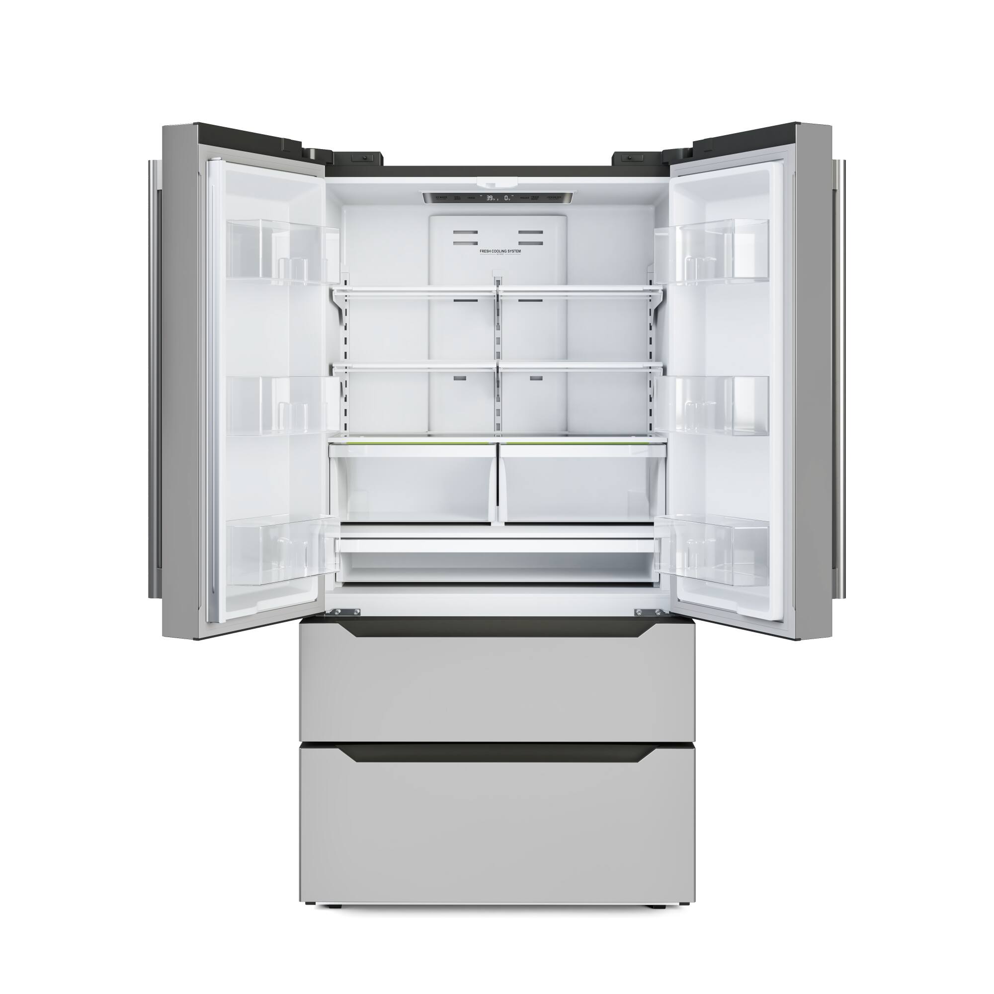 Alt View 4. Koolmore - 22.5 Cu. ft. French Door Refrigerator with Automatic Ice Maker, Deep Freezer, 4 Door Stainless-Steel Fridge -RERFDSS-22C - Stainless-Steel.