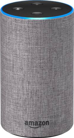 Amazon Echo (2nd Gen) Smart Speaker with Alexa Heather Gray Fabric Amazon Echo (2nd Gen) Smart Speaker with Alexa Heather Gray Fabric