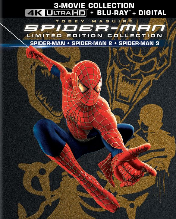  Spider-Man 1, 2 &amp; 3 [Giftset] [Limited Edition] [4K Ultra HD Blu-ray/Blu-ray]