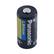 Front. Panasonic - CR123A Batteries (12-Pack) - Black/Blue.