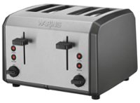 Angle Zoom. Waring Pro - 4-Slice Toaster - Black/Stainless Steel.