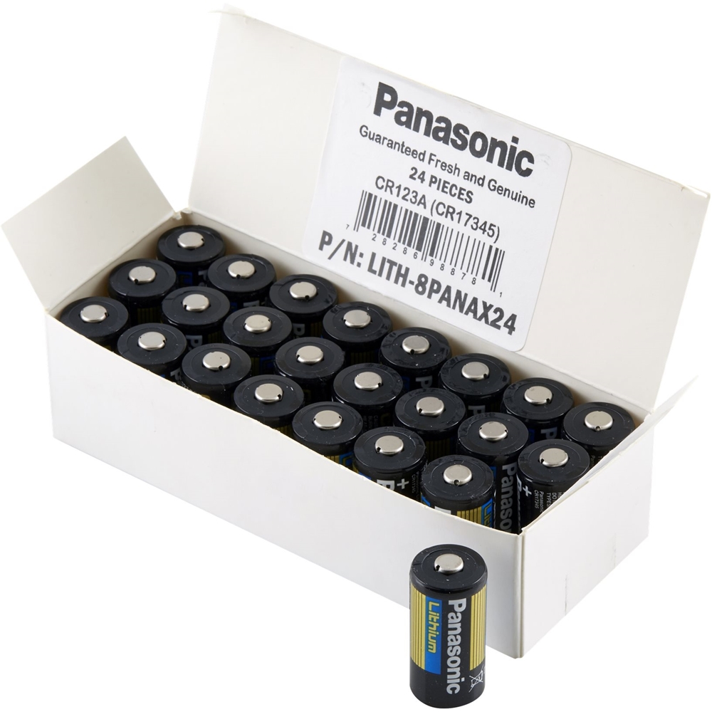 Panasonic - CR123A - Photo Lithium Battery - 24 Pack