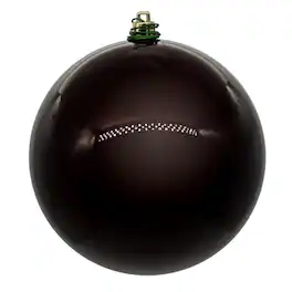 Vickerman - 6" Pearl UV Drilled Ball Ornament 4 per Bag - Burgundy